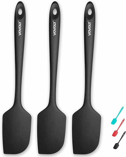 3 Pack Large Silicone Spatula for Kitchen,600°F Heat resistant Rubber Spatulas for Baking,Cooking, Scraping,and Mixing,Non Stick Kitchen Utensils, BPA Free, 11.2 IN, Multicolors