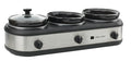 CULINARY CHEF, Triple Slow Cooker, Buffet Server 2.5qt x 3 Pot, Food Warmer – Stainless