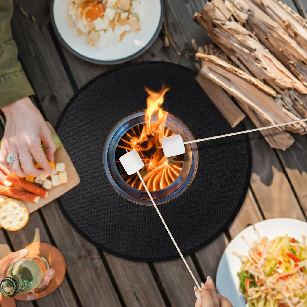 rumlick 19.5" Fire Pit Mat for Solo Stove Mesa - Round Under Grill Mat
