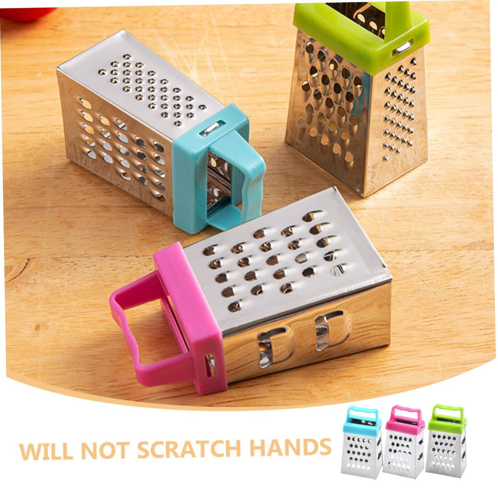 PRETYZOOM 18pcs Stainless Cheese Grater Fine Grater Slicer Vegetable Slicer Easy Peel