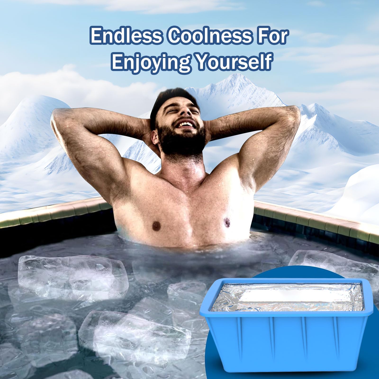 Extra Large Ice Block Molds 4 Pack 32LB