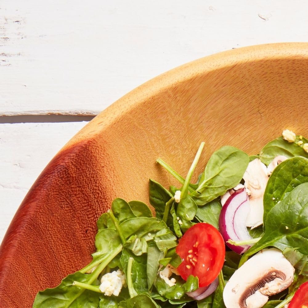 Rustic Wood Bowls for Serving Salads (Medium (11-12"))