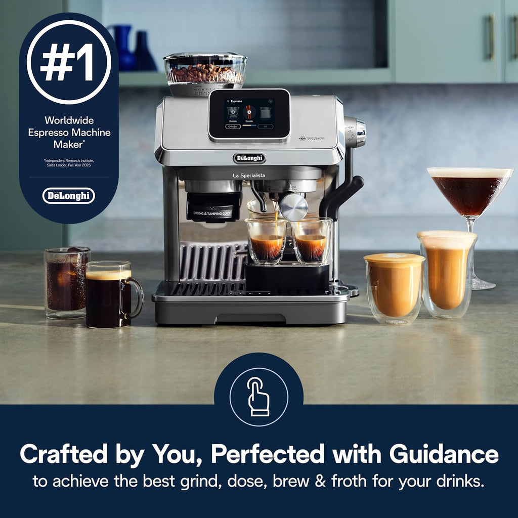 De'Longhi La Specialista Touch Espresso Machine with Coffee Grinder