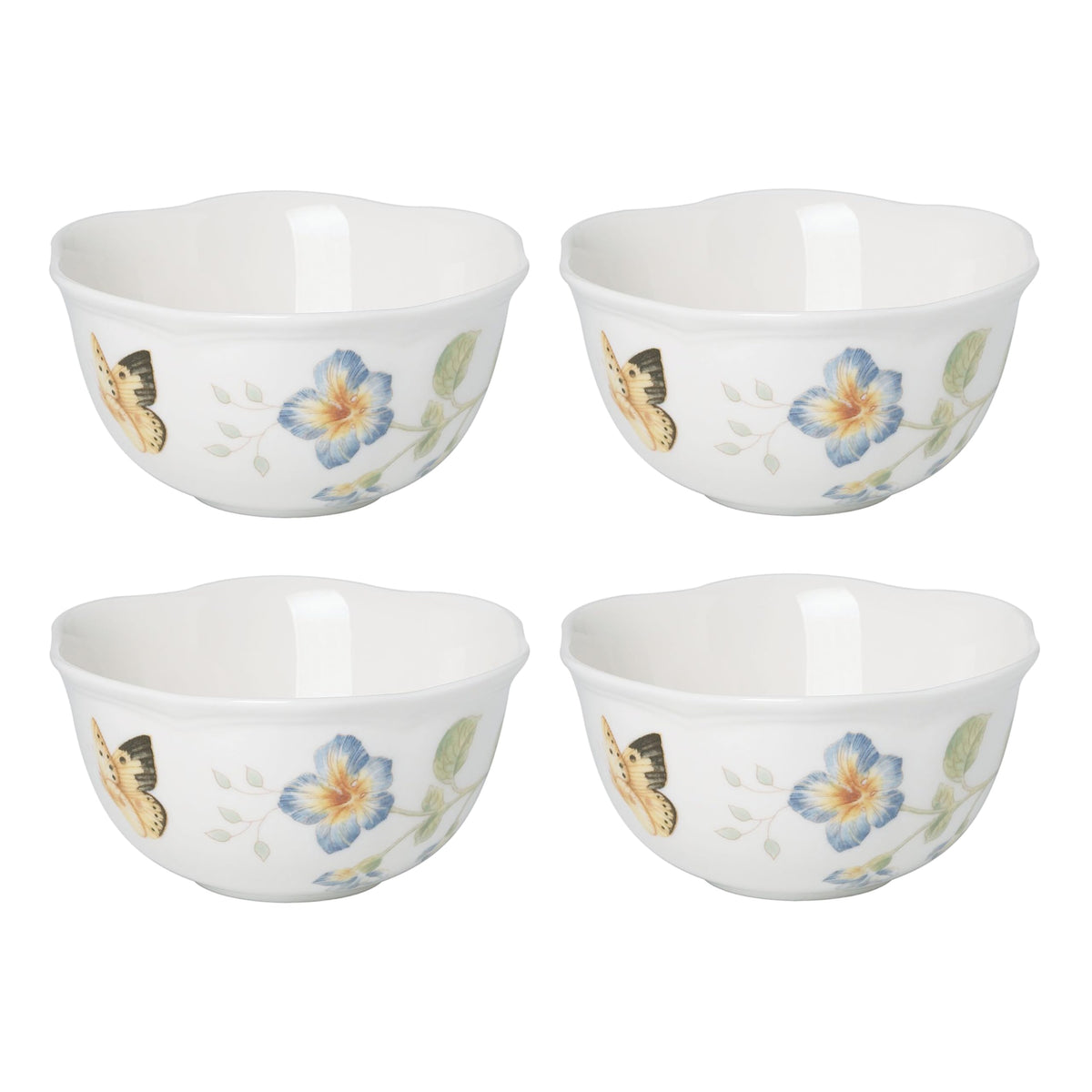 Lenox Butterfly Meadow Porcelain Mug Set for 4, 12oz