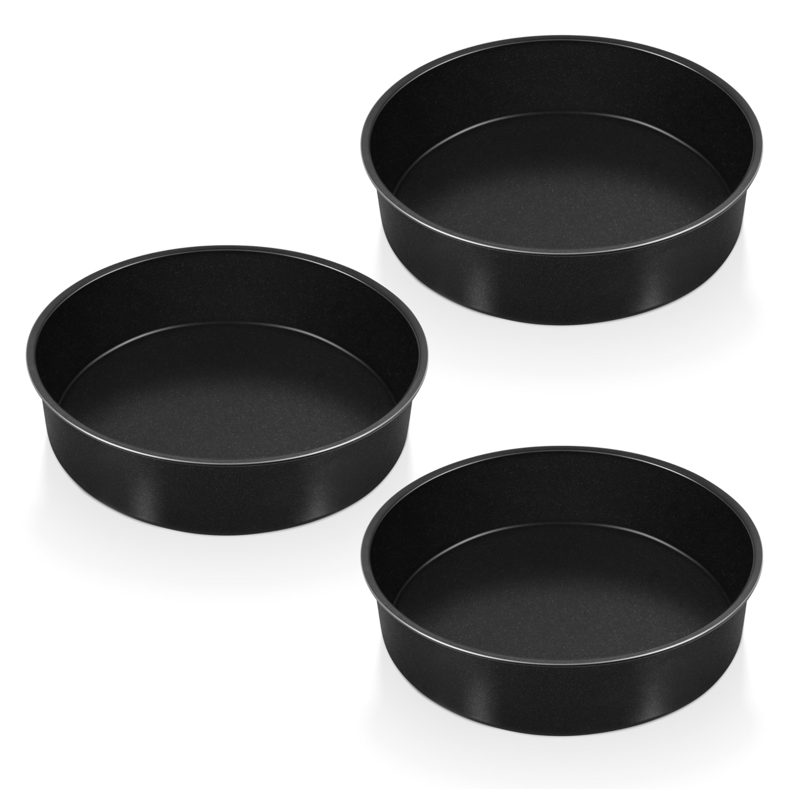 P&P CHEF 8 Inch Cake Pan Set of 3, Non-Stick Round Cake Pans
