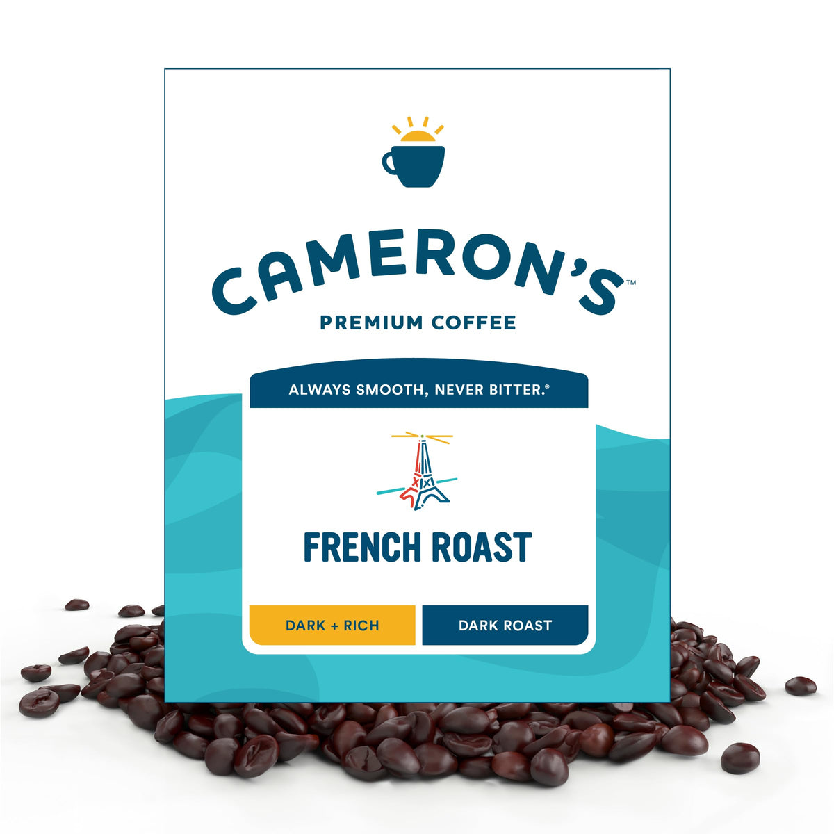 Cameron's Coffee Roasted Whole Bean Coffee, Scandinavian Blend, 28 Ounce