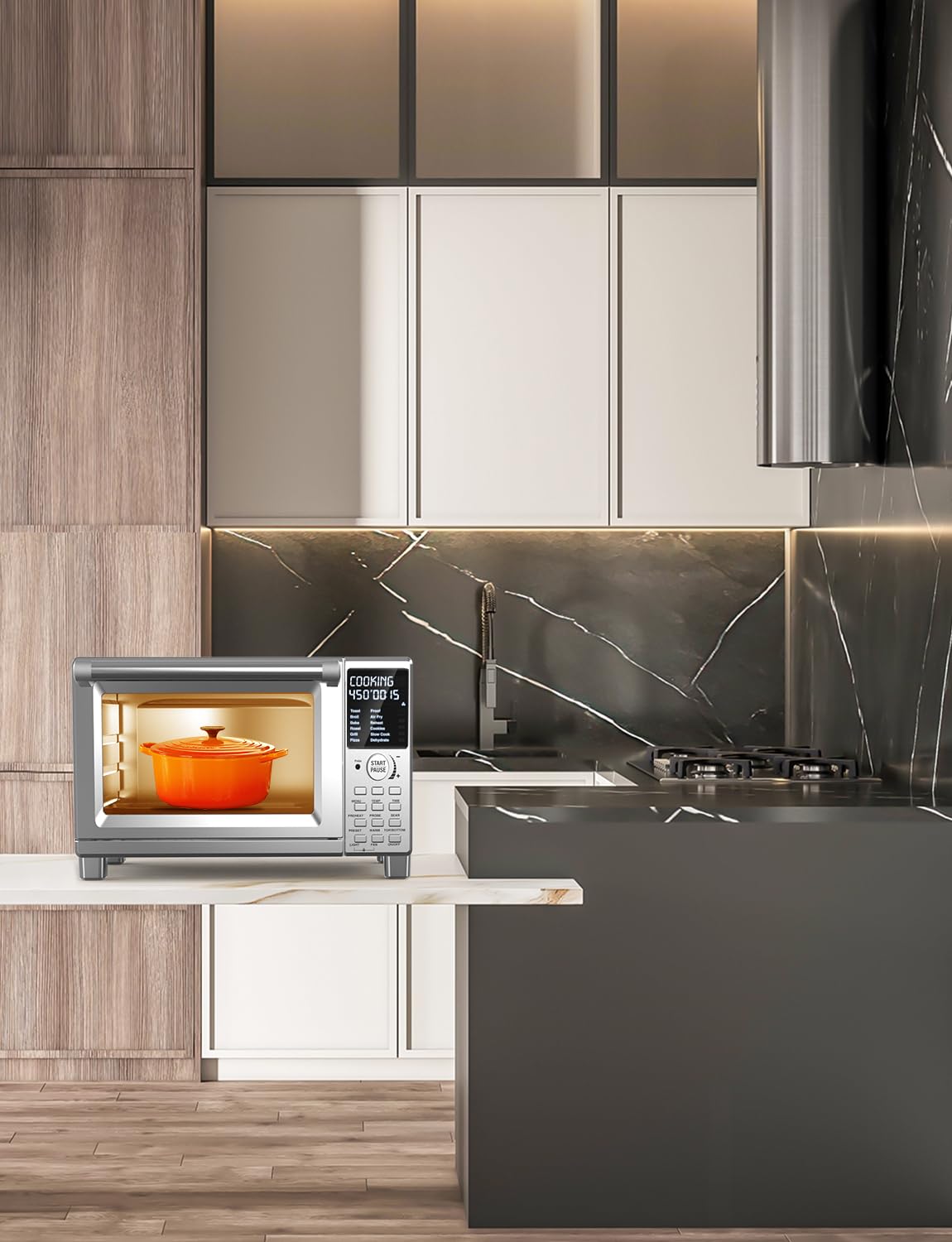 Nuwave Bravo XL Pro Air Fryer Toaster Oven, Improved 100% Super Convection