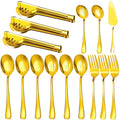 Serving Utensils, 15 Pcs Stainless Steel Large Flatware Serving Tools Kit