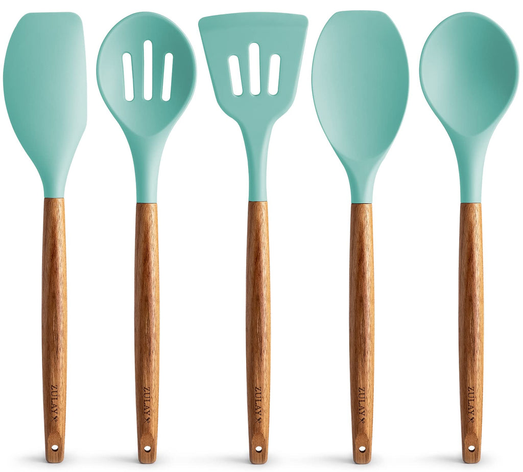Zulay Kitchen 5 Piece Silicone Utensil Set
