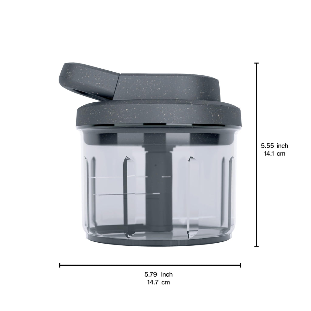 Zyliss Easy Pull Food Chopper & Manual Food Processor, Gray, Easy Pull 3.0