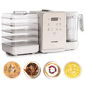 Pet Fresh Maker - Food Processor with Recipe for Dog Treats, DIY Cat Churu, Crunchy Treats, 10 Types of Homemade Pet Foods for Dog Birthday,7-in-1 Cooking Machine with Easy One-Step Touch Panel