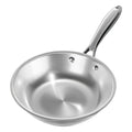 Verel Stainless Steel Frying Pan - 8 Inch Fry Skillet Stainless Steel Pan, Dishwasher and Oven Safe Cookware
