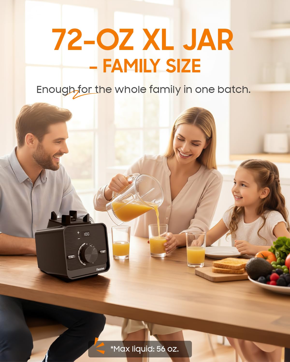 Professional High Power Blender, 2026 Upgraded 3.5HP Motor 30000 RPM, Heavy Duty Countertop Blender for Milkshake, Smoothie, Frozen Fruit & Ice, Hot Soup & Nut Milk, 72oz Eastman Tritan Jar, 10 Speeds
