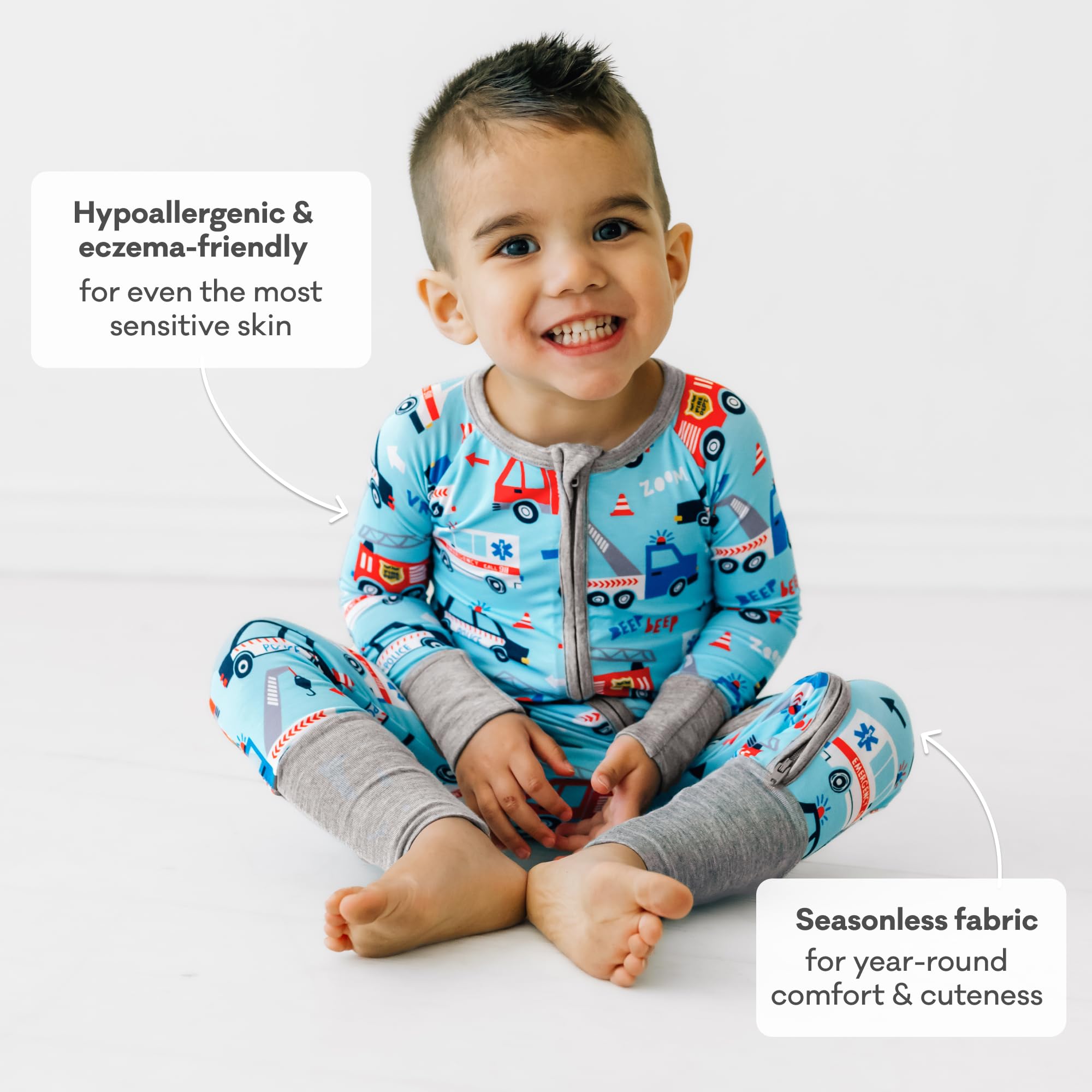 Little Sleepies Baby Pajamas, To The Rescue, Preemie