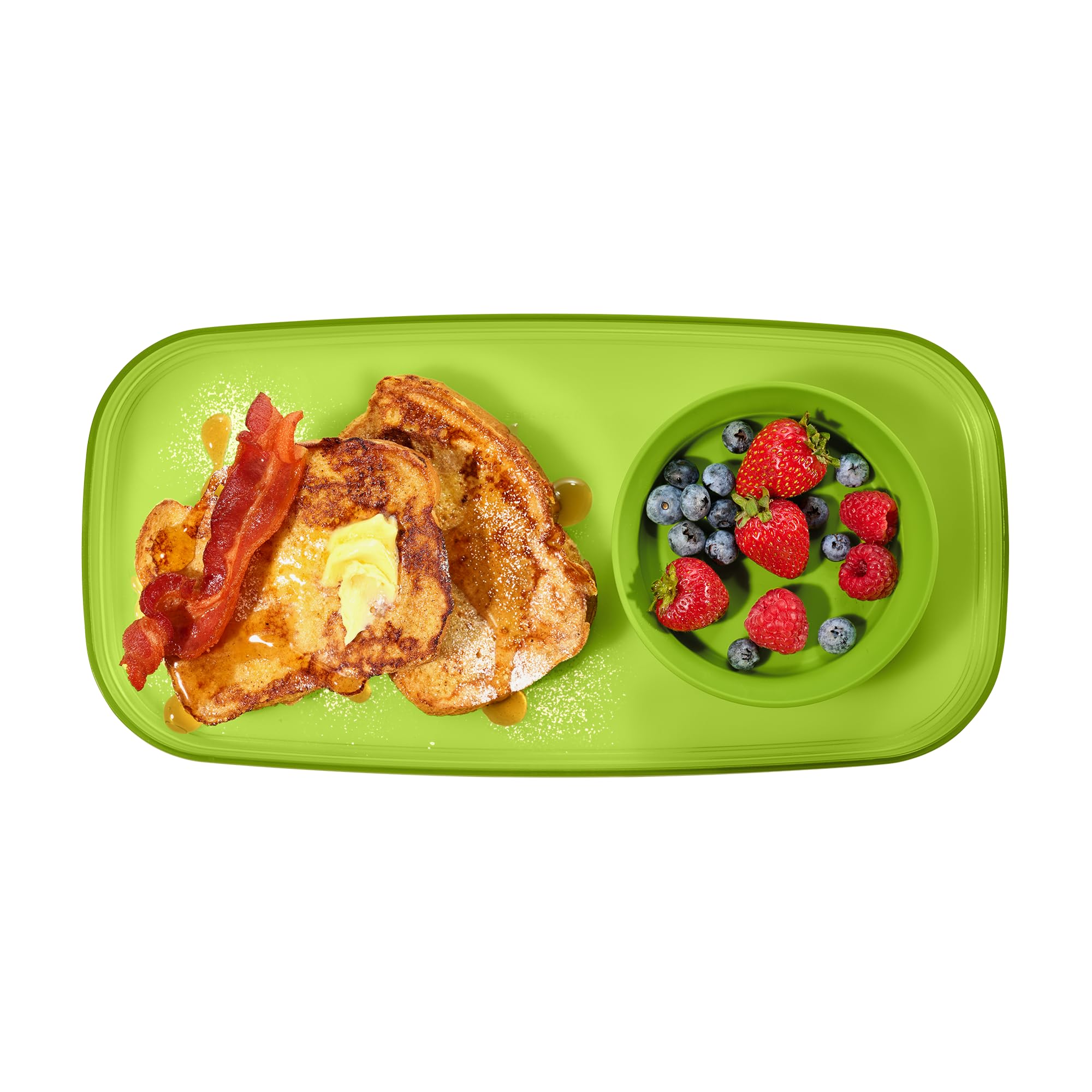 madesmart dipware Small Serving Plate, Stackable & Removable Dip Bowl for Salsa, Queso, Salad, Olives, Dishwasher & Microwave Safe, Multipurpose Plate & Bowl, Lime