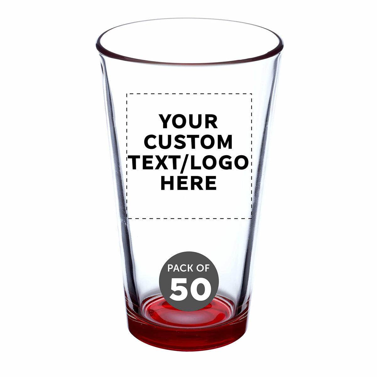 Libbey Pint Glass 16 oz. Set of 10, Bulk Pack - Beer Glasses, Heavy Duty Drinkware - Clear