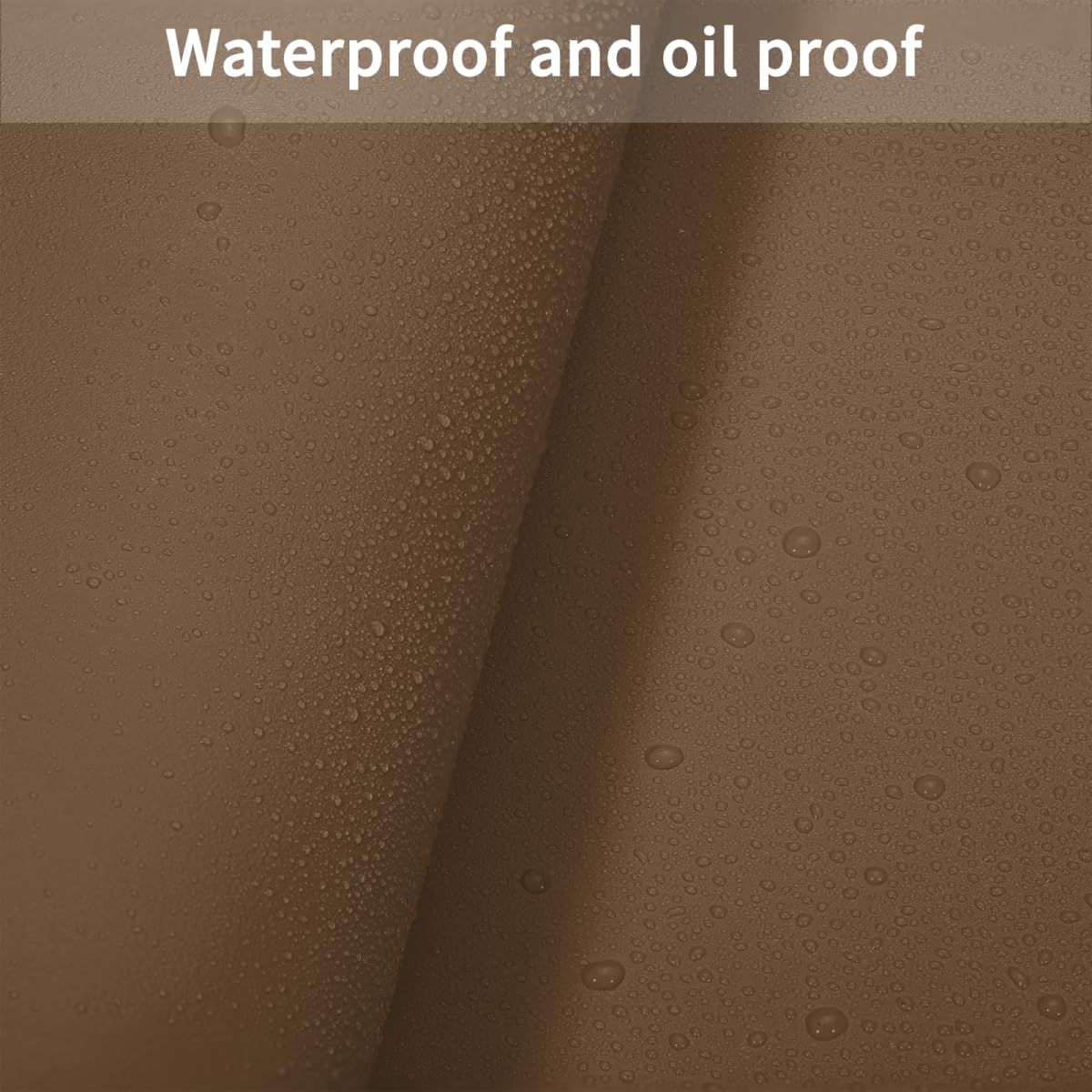 Zinkooat Dresser Top Protector - Can Be Used On Both Sides Waterproof and Easy to Clean Good Flatness Used for Dresser Table(Mud Color+Champagne Gold 10x42)