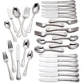 Lenox French Perle 65-Piece 18/10 Silverware Set for 12, Flatware