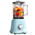 CKEMU Professional Blender For Smoothies, 58 Oz Glass Jar, Glass Blender Including Puree & Crush Ice Functions, 750 Watts, B02 (Blue)