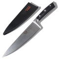 Dalstrong 8" Chef Knife — Forged High-Carbon German Steel, Full-Tang, Hand-Polished 16–18° Edge — Gladiator Series ELITE For Daily Home Cooking, BBQ Prep & Professional Kitchens — G-10, NSF
