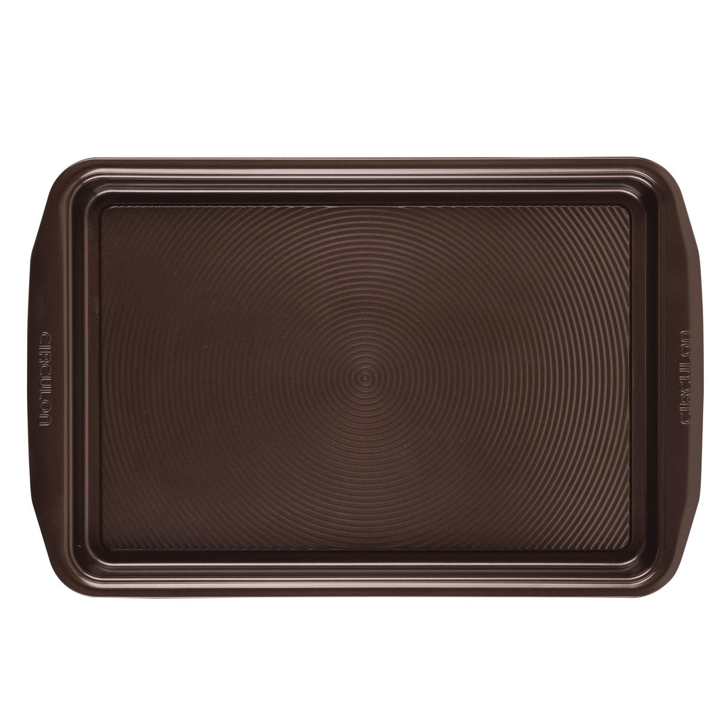Circulon Nonstick Bakeware Set with Nonstick Cookie Sheet / Baking Sheet and Cooling Rack - 2 Piece, Chocolate Brown