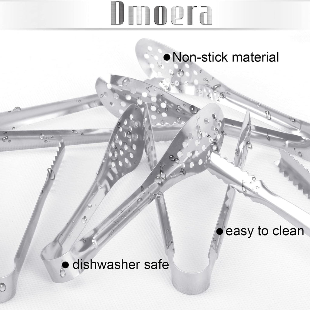 24 Pack Premium Small Serving Tongs,Dmoera Mini Stainless Steel Appetizer Tongs, 5 Inch(12.7cm)