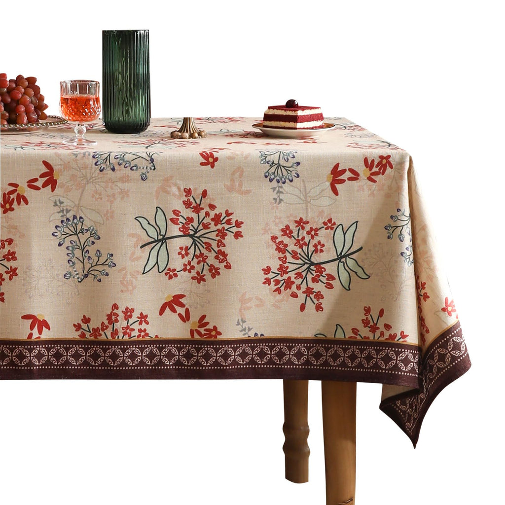 patdrea Vintage French Linen Tablecloth,Square,55"x55"-NewMari