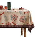 patdrea Vintage French Linen Tablecloth,Square,55"x55"-NewMari