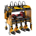 CCCEI Wall Mount Modular Tool Charging Organizer, Yellow, 1 Pack, 3 Tier.