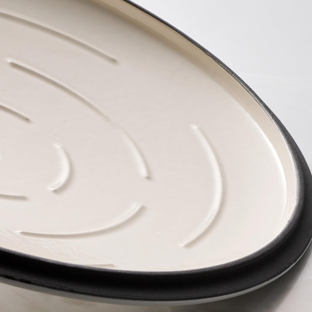Tramontina Bestow Enameled Cast Iron 7-Qt Oval Dutch Oven Pot with Lid