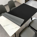 Zinkooat Faux Leather Table Cover,1.8mm Thick,35.4x70.9 Inch Table Protector,Table Protector for Dining Room Table,Table Cover Protector,Dining Room Table Protector Pad(Black+Gray,35.4x70.9)
