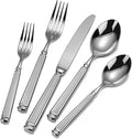 60-Piece 18/10 Heavy Duty Flatware Set for 12, High End Thick Handle Silverware Set, Luxury Forged Design, Dishwasher Safe