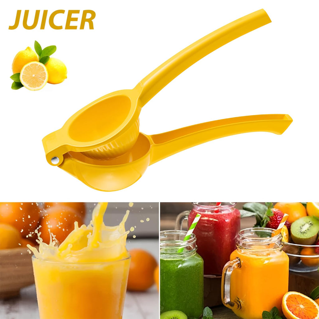 2 Pcs Lemon Squeezer Hand Press Aluminum Alloy Lime Squeezer Manual Citrus Juicer Multipurpose Lime Juicer for Kitchen Bar Restaurant
