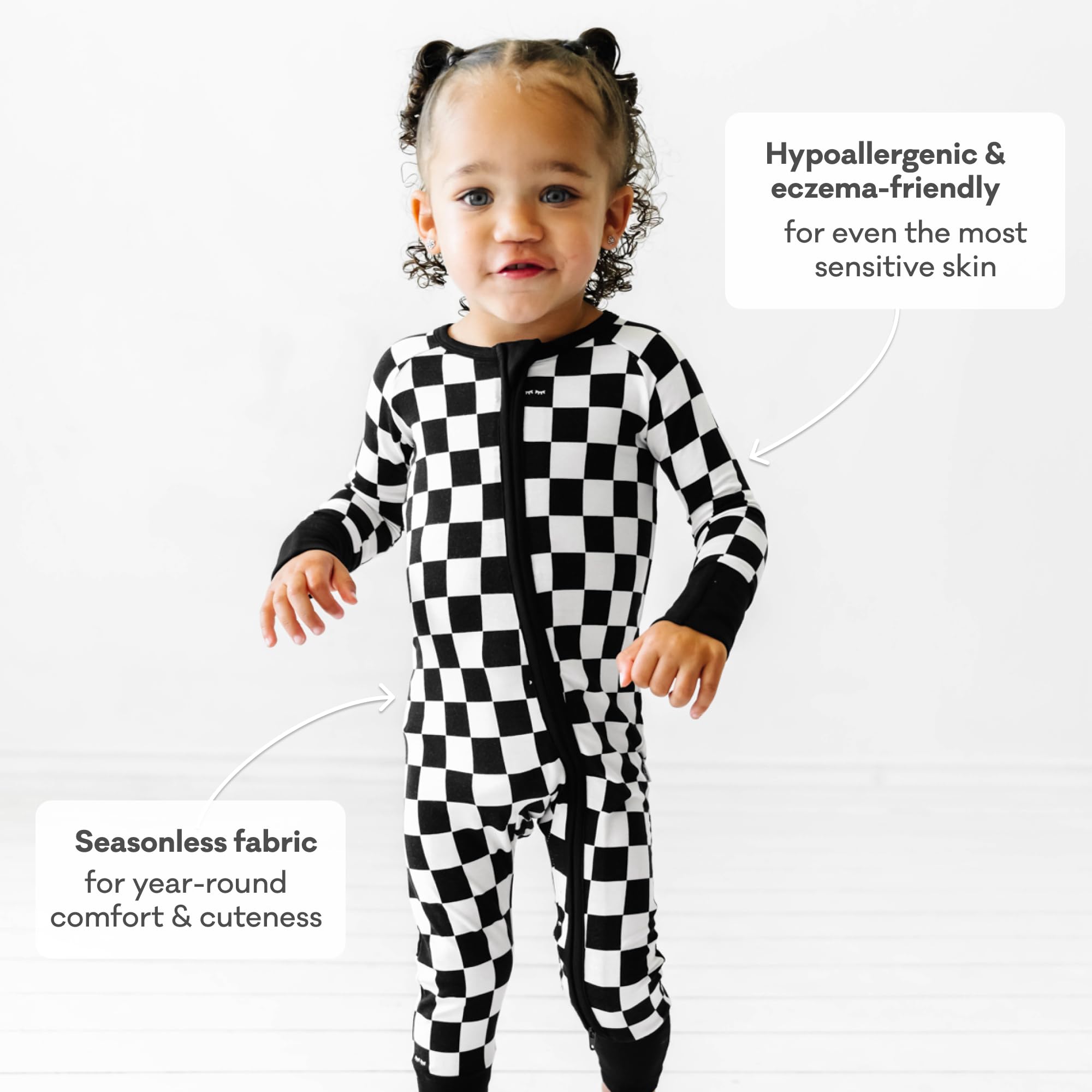 Little Sleepies Baby Pajamas, Cool Checks, 12-18 months