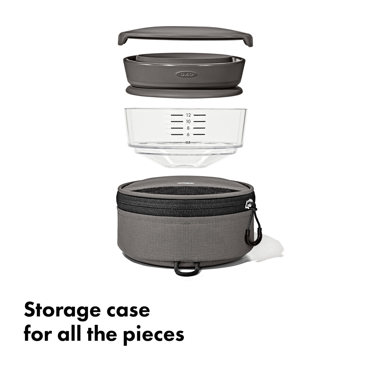 OXO Brew Collapsible Pour-Over Travel Coffee Maker with Storage Case