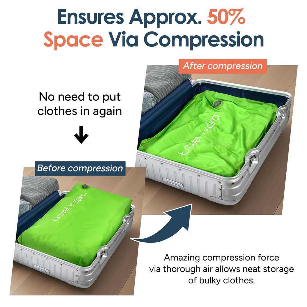 Travel Compression Bag with Electric Vacuum Pump, 22L Waterproof Cube