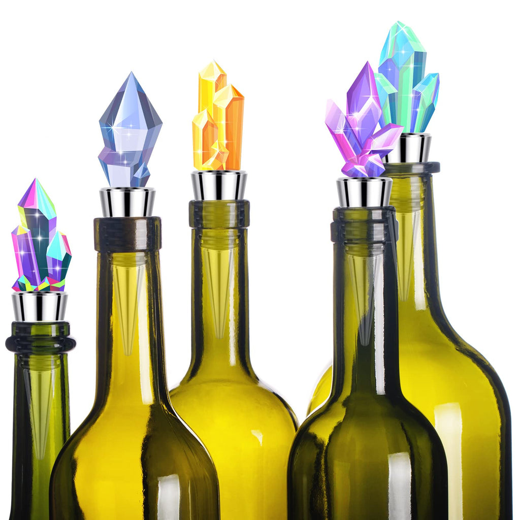 6 Pieces Metal Bottle Stopper 16 x 3/8 Blank Stainless Steel Wine Bottle Stopper Kit Reusable Wine Saver Corks Chrome Bottle Stopper Set Hardware for Wedding Wine Party Bar Turning