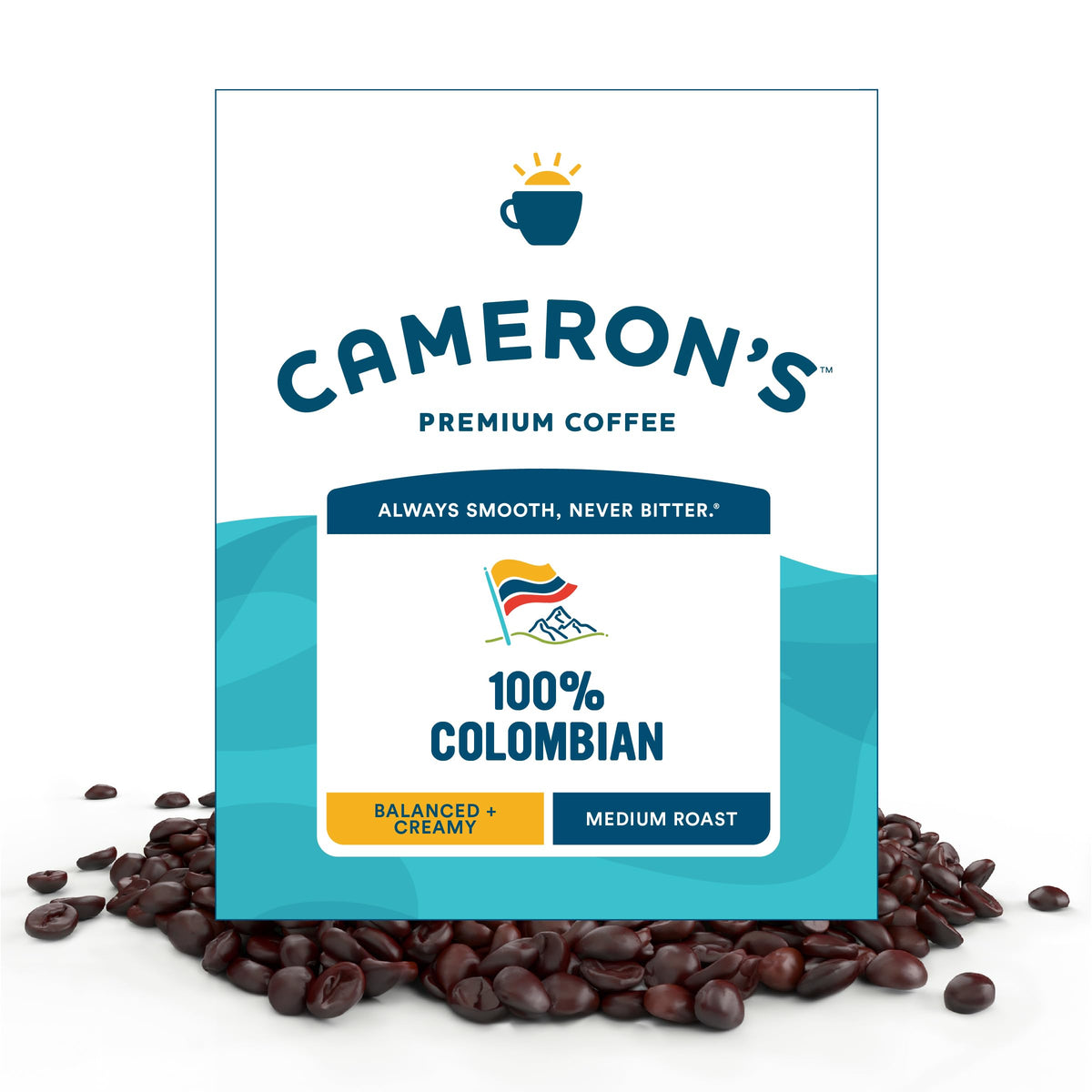 Cameron's Coffee Roasted Whole Bean Coffee, Scandinavian Blend, 28 Ounce