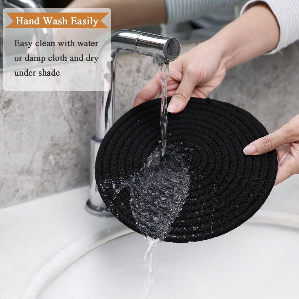 SHACOS 8 Inch Trivets for Hot Dishes 6 Pieces Trivet Set