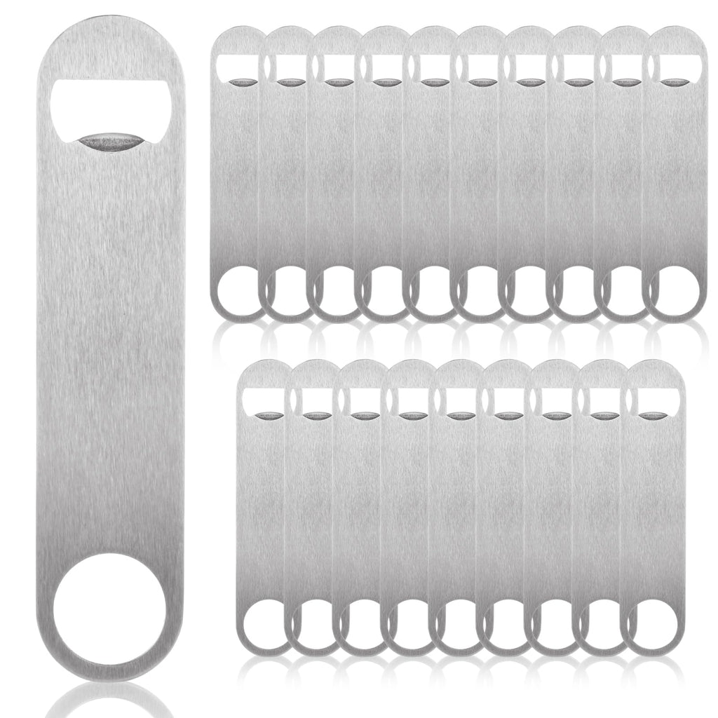 QTLCOHD 20 Pack 7 Inch Flat Bottle Opener