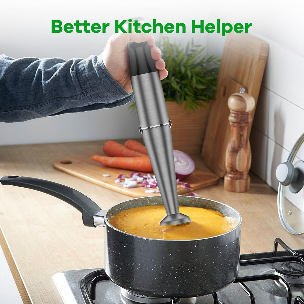 Turelar Immersion Blender Handheld Corded, 1100W 5 in 1 Hand Blender Set