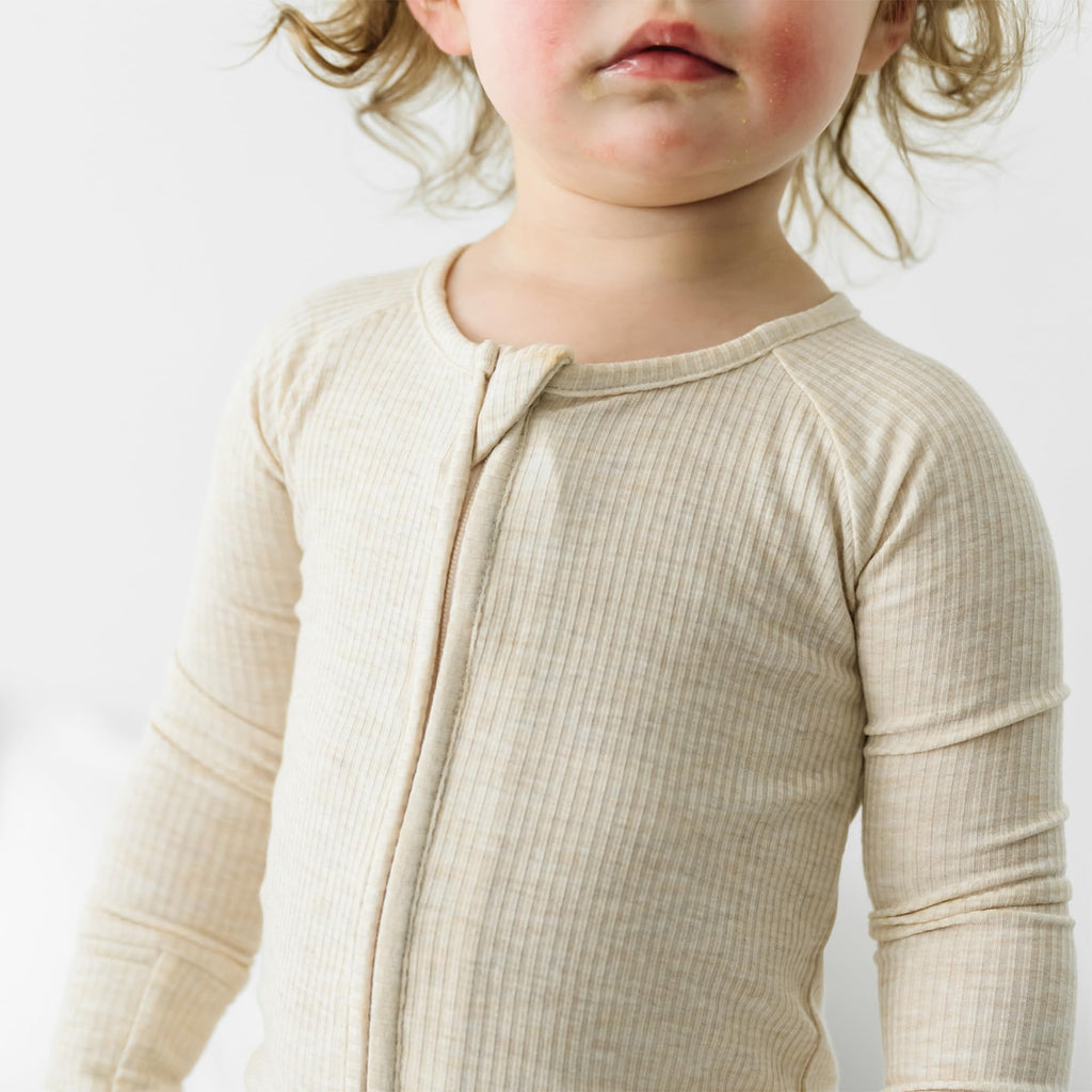 Little Sleepies Baby Pajamas, Heather Oatmeal, 2T