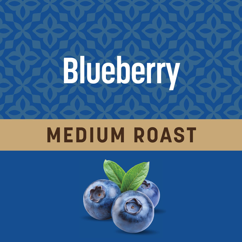 Don Francisco's Blueberry Ground Coffee, Medium Roast – 100% Arabica, Flavored Coffee, 3-Pack of 12 oz Bags