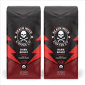 Death Wish Coffee Organic Dark Roast Ground Coffee, 16 oz (2 Pack)