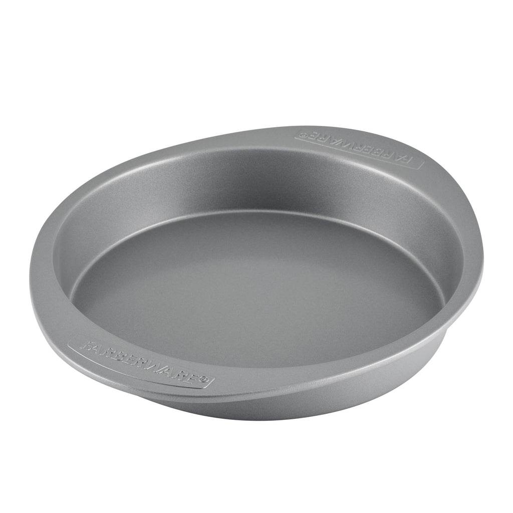 Farberware Nonstick Bakeware 9-Inch Round Cake Pan, Gray