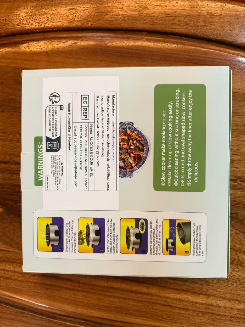 WZHSBSAQ Slow Cooker Liners, 60 Cooking Bags, Large Disposable Pot Liner Plastic Bags for 3QT to 8QT Slow Cookers, 13 in. x 21 in.
