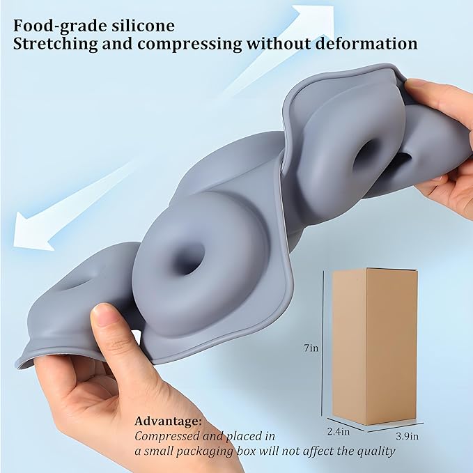 Thickened Silicone Bundt Cake Pan and Moldes Para Gelatinas, Heavy Duty Cake Mold for Baking, BPA Free, Mint Green (Round: φ10in / 1 Pcs)