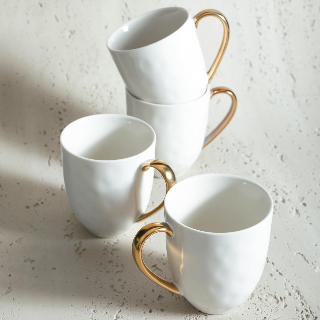 Stone Lain Florian Modern Porcelain Dish Set, 32-Piece Dishes for 8, White