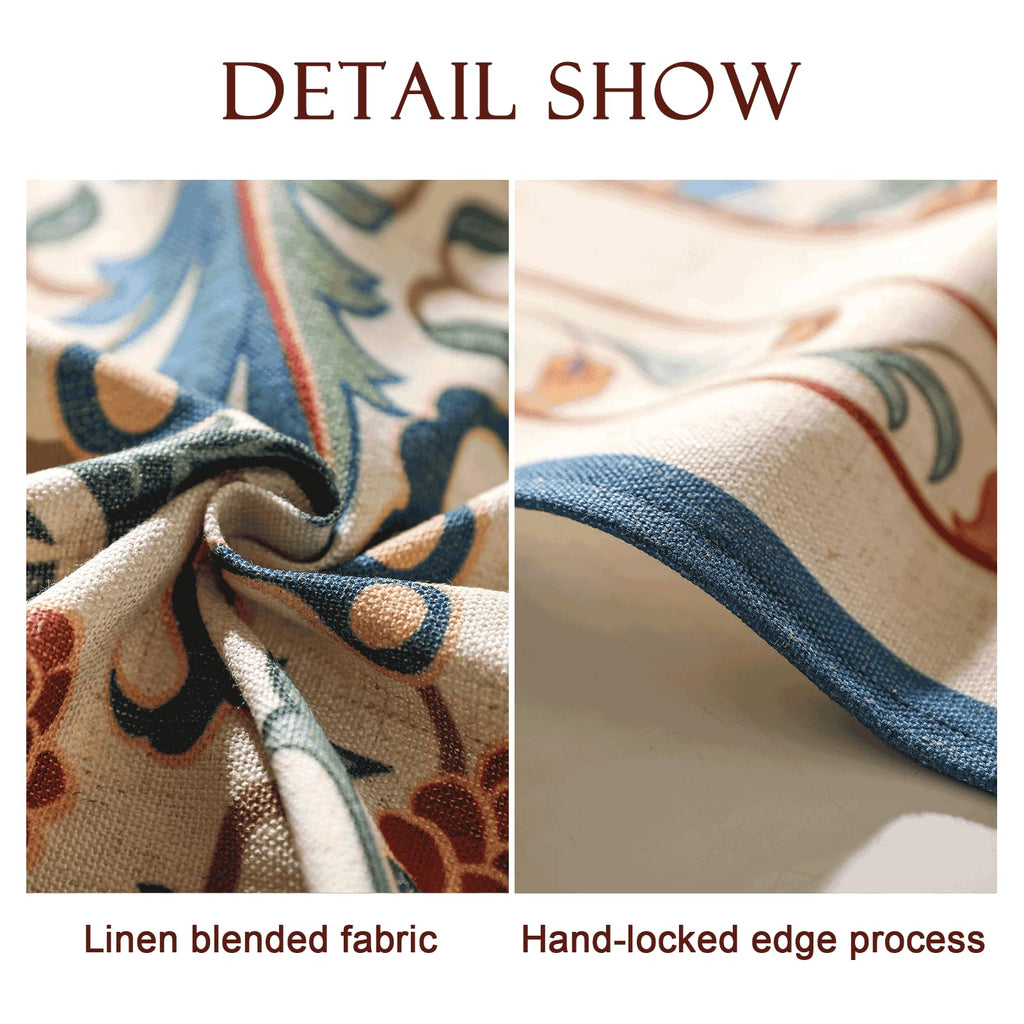 patdrea Elegant French Linen Tablecloth,Rectangular,94"x63"-Puno