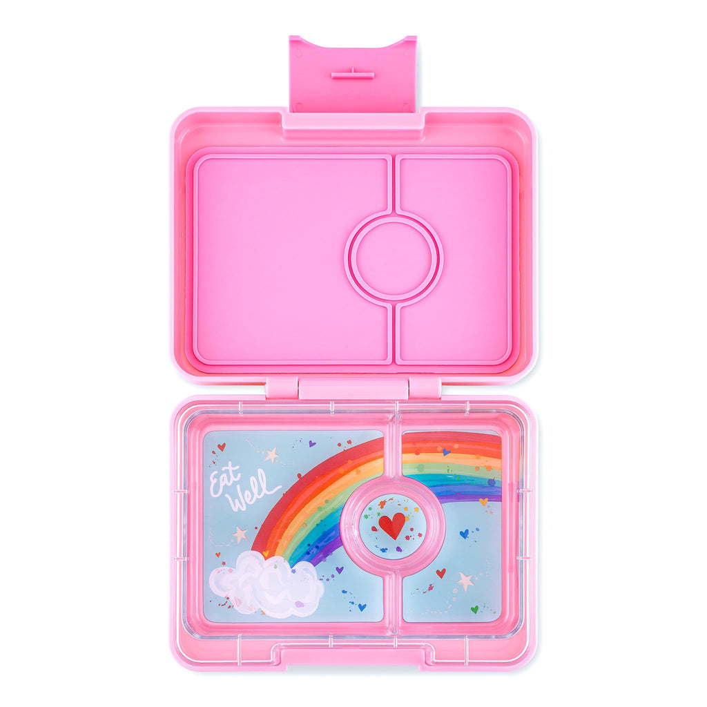 Yumbox Snack Box for Kids (Fifi Pink with Rainbow Tray)